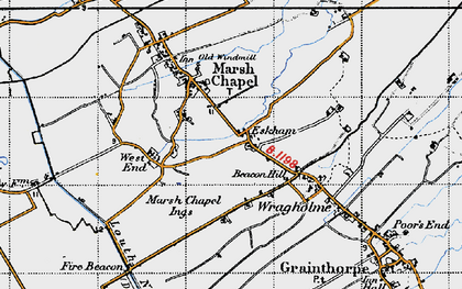 Old map of Eskham in 1946
