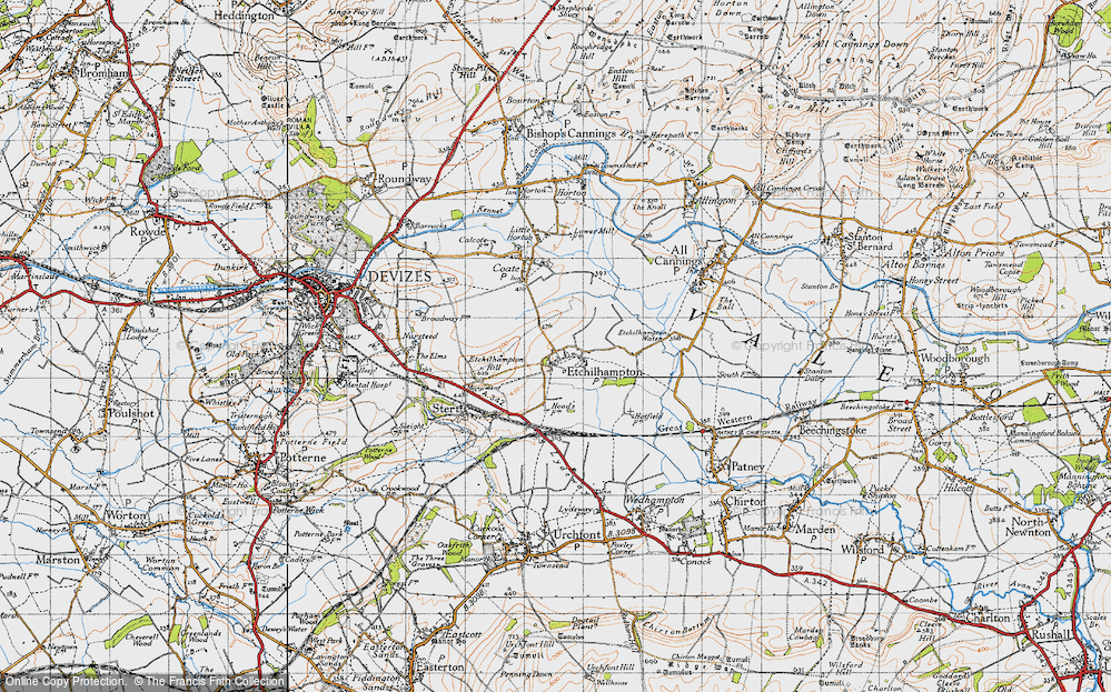 Old Map of Etchilhampton, 1940 in 1940