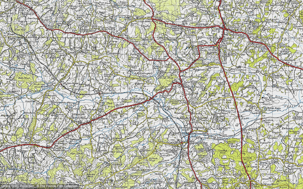 Old Map of Etchingham, 1940 in 1940