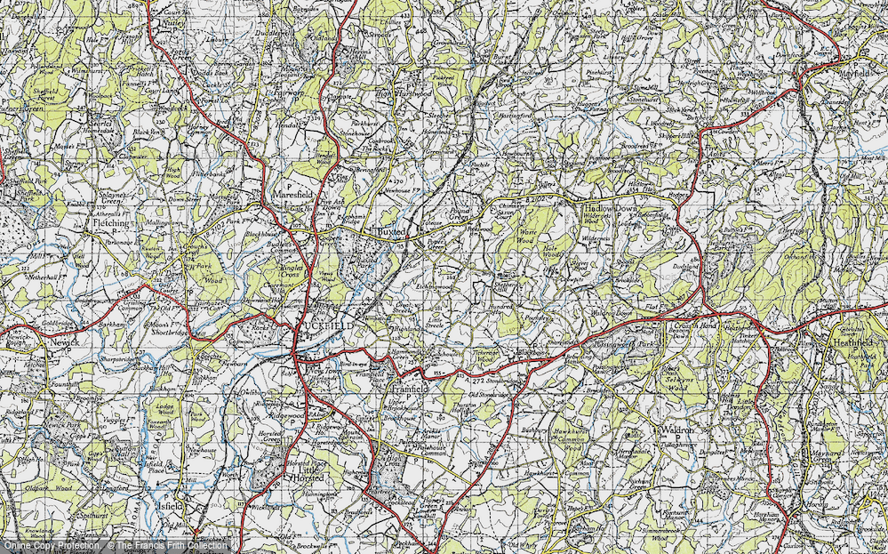Old Map of Etchingwood, 1940 in 1940