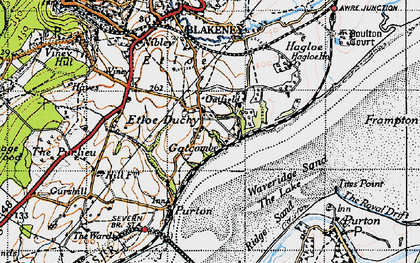 Old map of Etloe in 1946