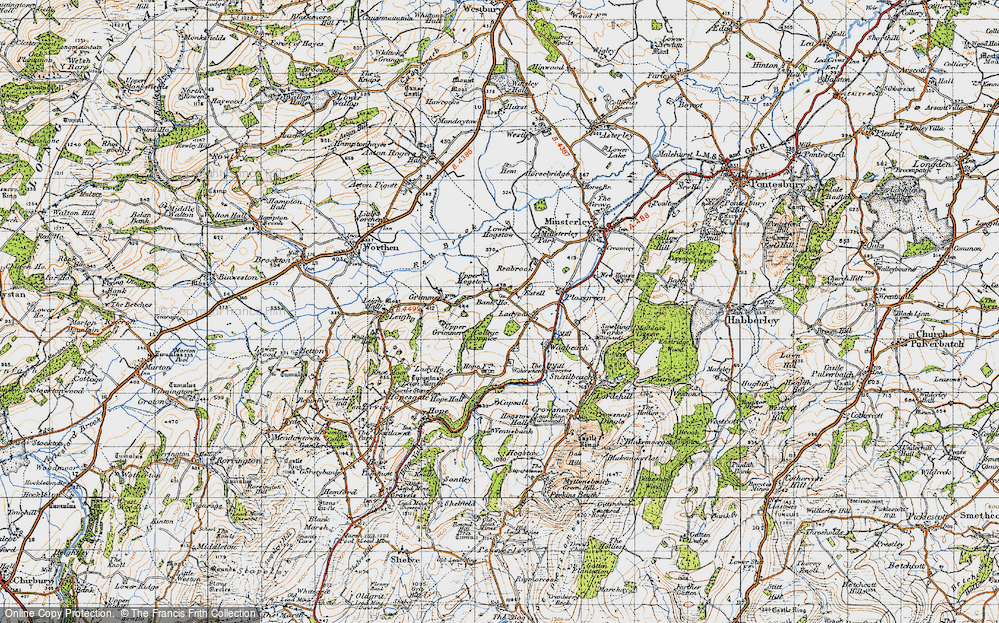 Old Map of Etsell, 1947 in 1947