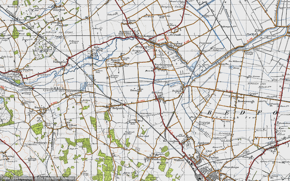 Old Map of Etton, 1946 in 1946