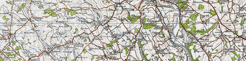 Old map of Blucks Ho in 1946
