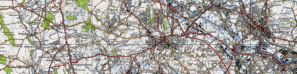 Old map of Eve Hill in 1946