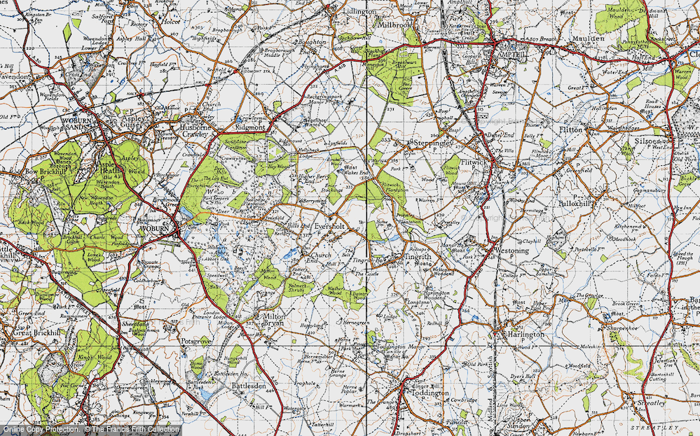 Old Map of Eversholt, 1946 in 1946