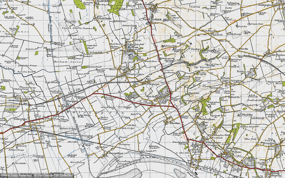 Old Map of Everthorpe, 1947 in 1947
