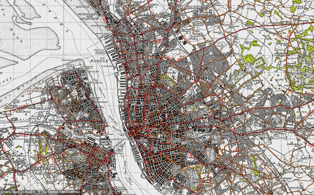 Old Map of Everton, 1947 in 1947