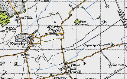 Old map of Westmorelands in 1946