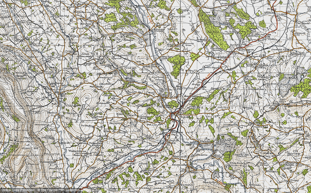 Old Map of Ewyas Harold, 1947 in 1947