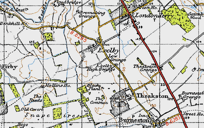 Old map of Bromaking Grange in 1947