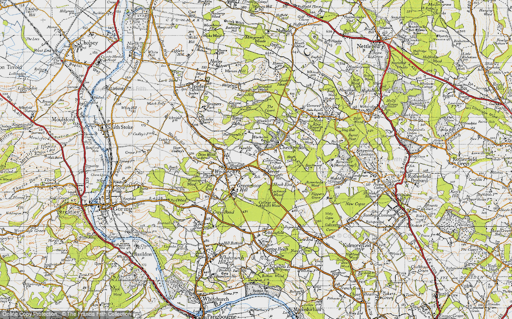 Old Map of Exlade Street, 1947 in 1947