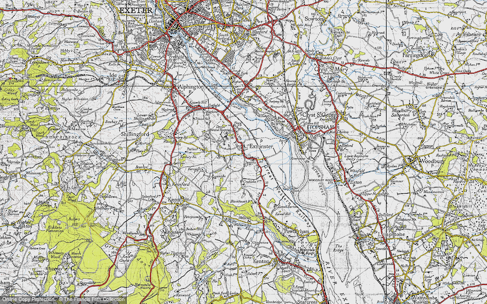 Old Map of Exminster, 1946 in 1946