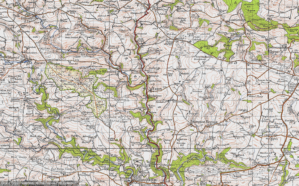 Old Map of Exton, 1946 in 1946