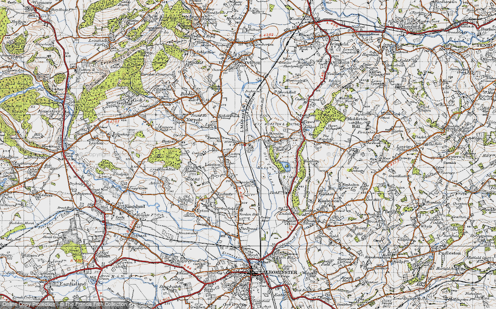 Old Map of Eye, 1947 in 1947