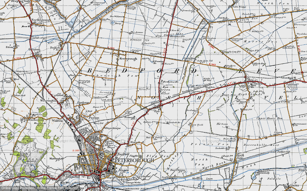 Old Map of Eye Green, 1946 in 1946