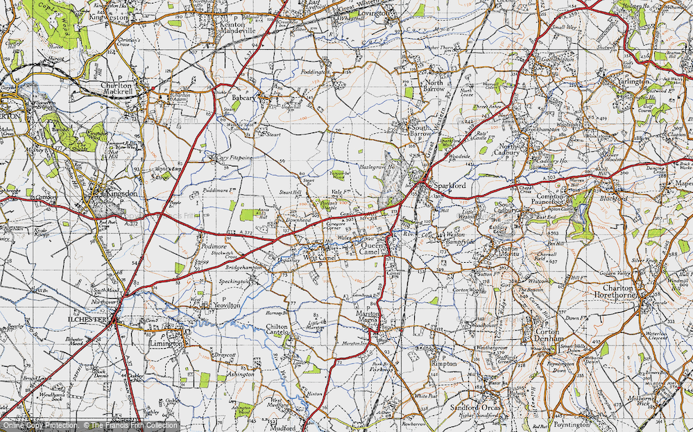 Old Map of Eyewell, 1945 in 1945