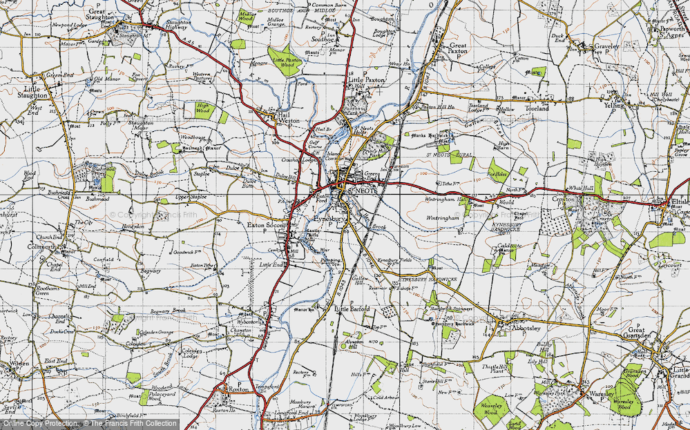Old Map of Eynesbury, 1946 in 1946