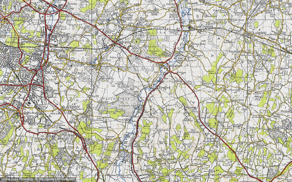 Old Map of Eynsford, 1946 in 1946