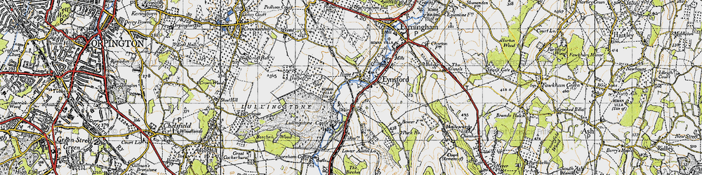 Old map of Eynsford in 1946
