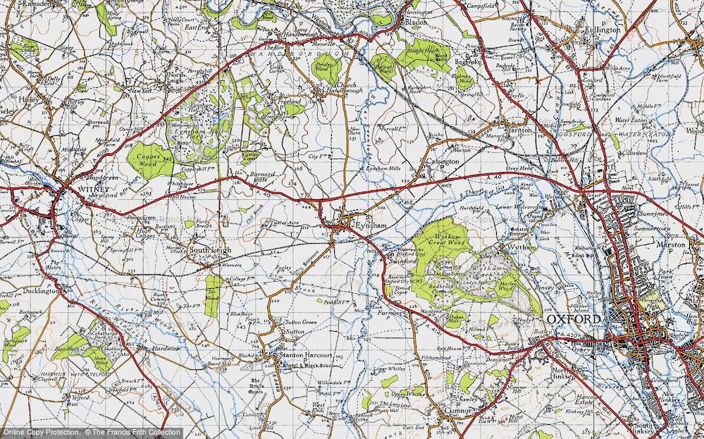 Old Map of Eynsham, 1946 in 1946