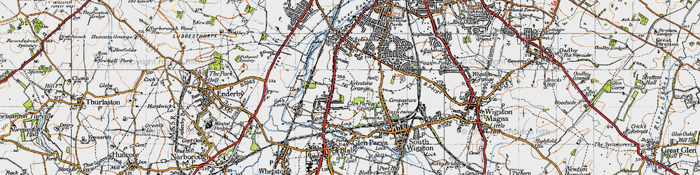 Old map of Eyres Monsell in 1946