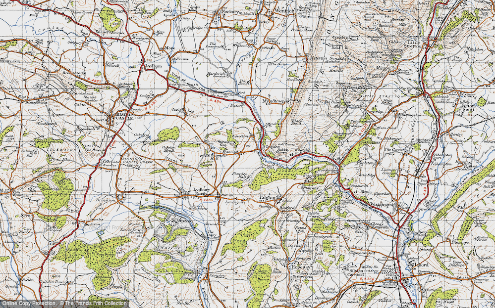 Old Map of Eyton, 1947 in 1947