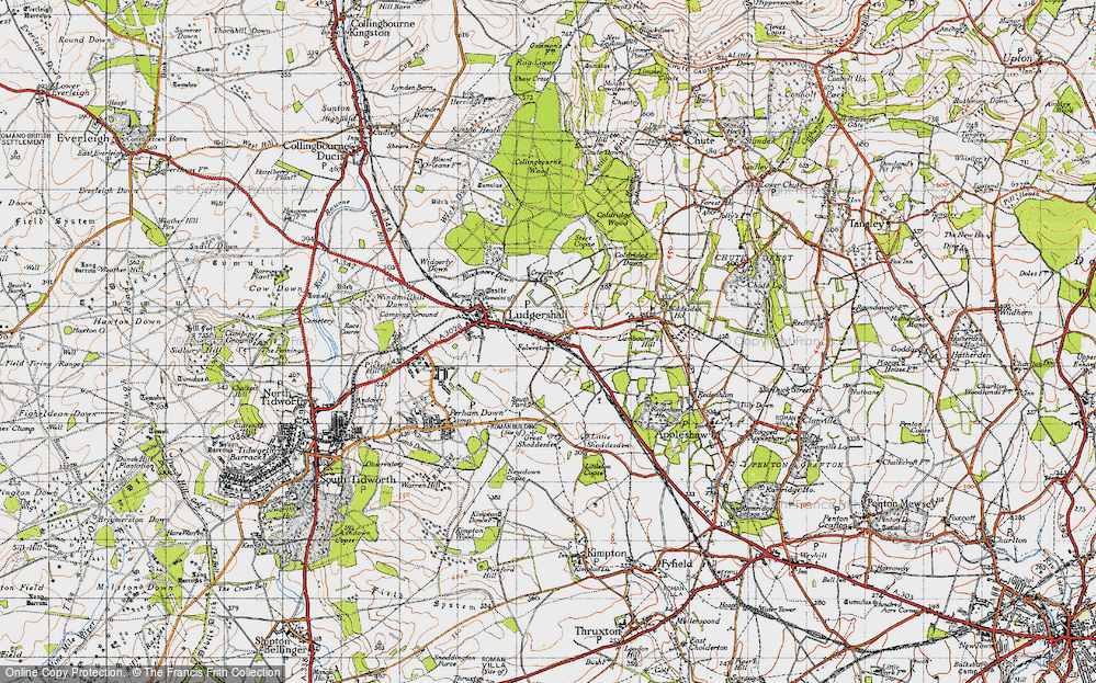 Old Map of Faberstown, 1940 in 1940