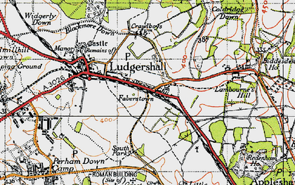 Old map of Faberstown in 1940