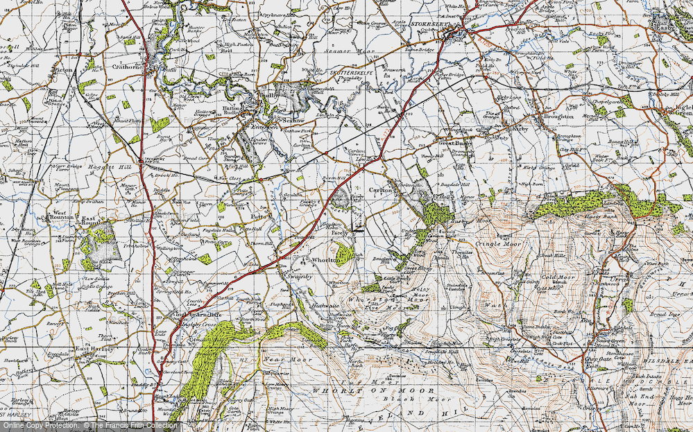 Old Map of Faceby, 1947 in 1947
