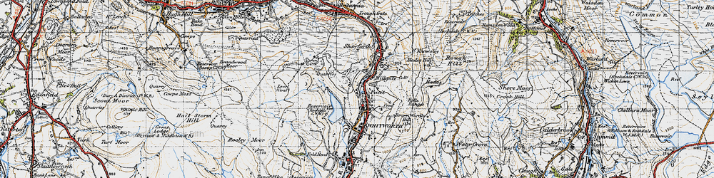 Old map of Britannia Quarries in 1947