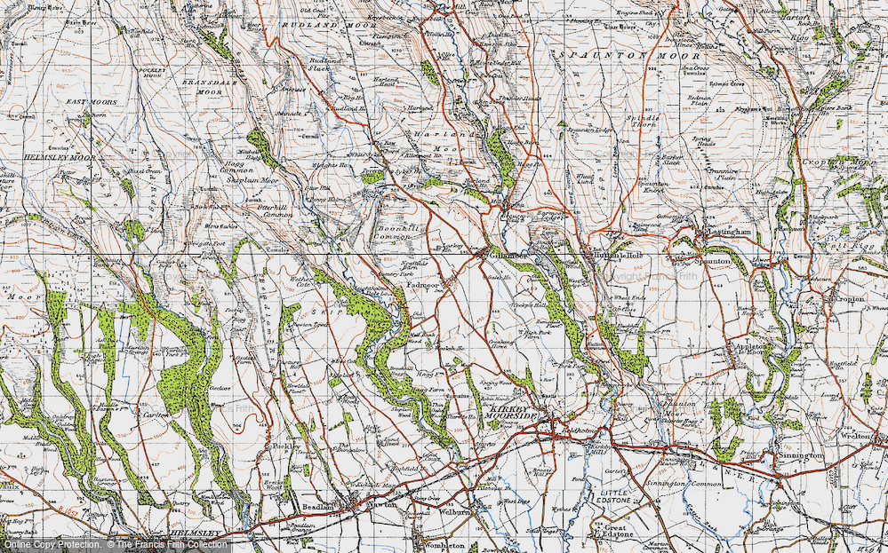 Old Map of Historic Map covering Woolah in 1947