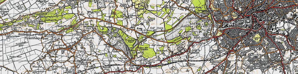 Old map of Belmont Ho in 1946