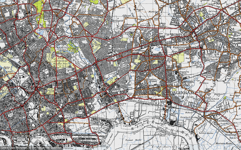 Old Map of Fair Cross, 1946 in 1946