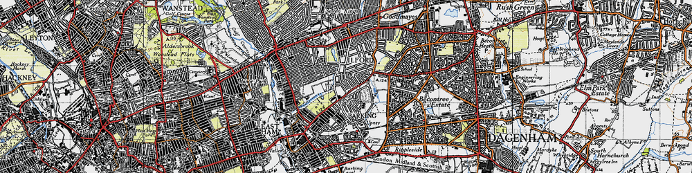 Old map of Fair Cross in 1946