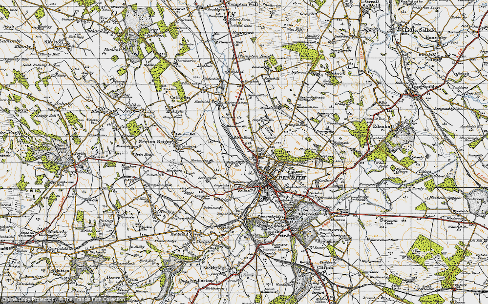 Old Map of Fair Hill, 1947 in 1947