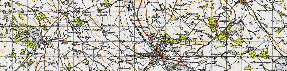 Old map of Fair Hill in 1947