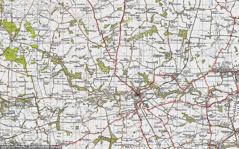 Old Map of Fair Moor, 1947 in 1947