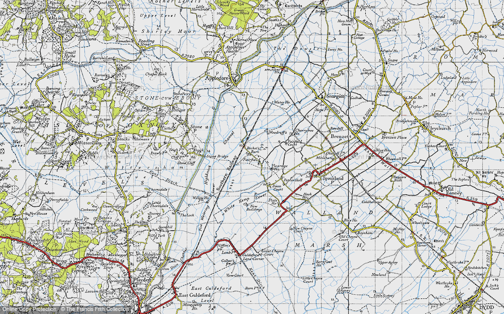 Old Map of Fairfield, 1940 in 1940