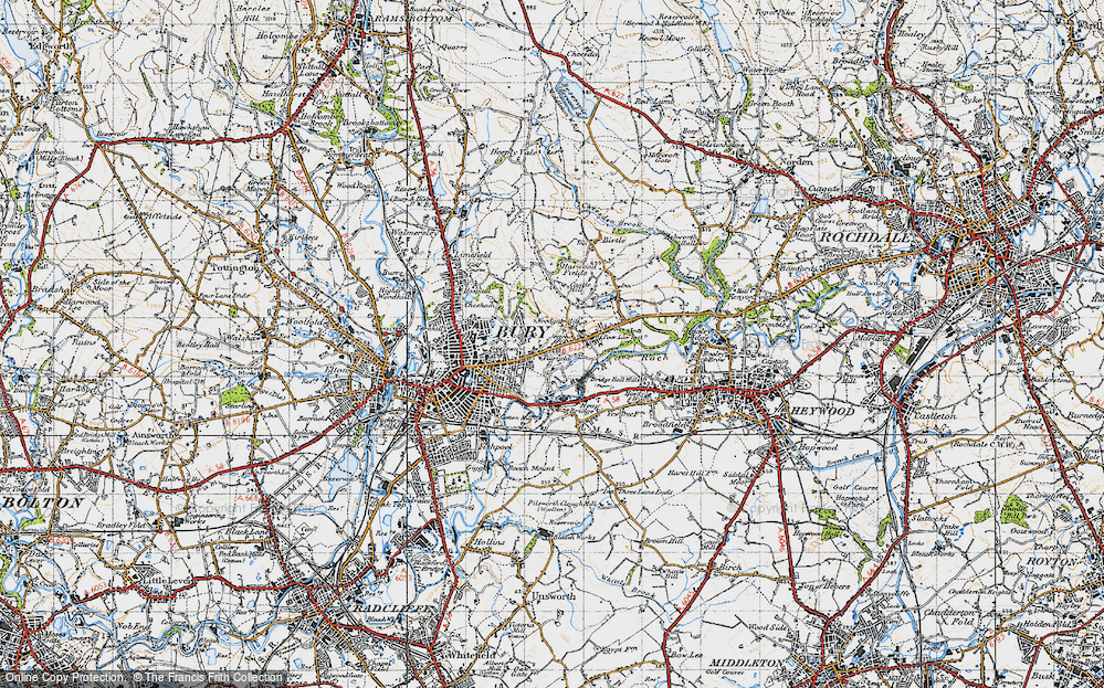 Old Map of Fairfield, 1947 in 1947