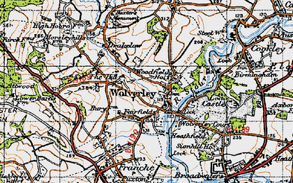 Old map of Fairfield in 1947