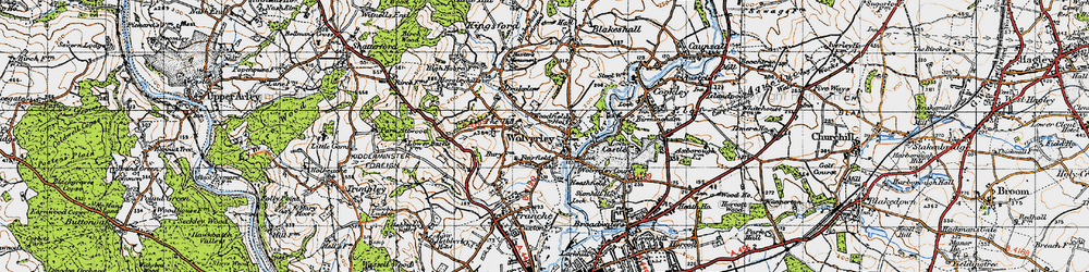 Old map of Fairfield in 1947