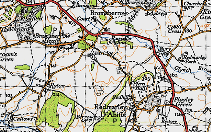 Old map of Fairfields in 1947