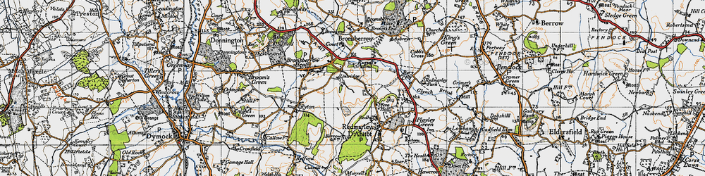 Old map of Fairfields in 1947