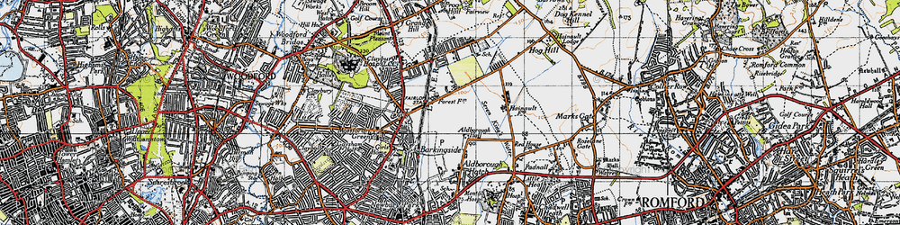 Old map of Fairlop in 1946