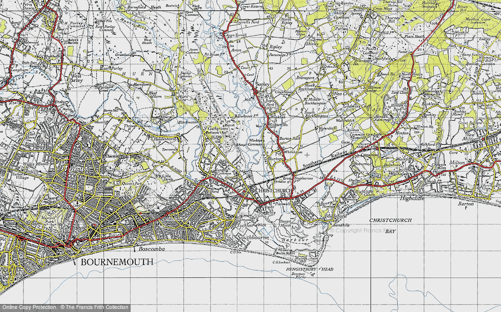Old Map of Fairmile, 1940 in 1940