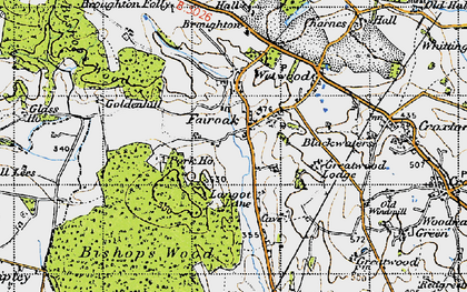 Old map of Fairoak in 1946