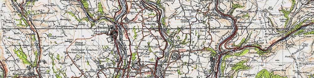 Old map of Fairoak in 1947