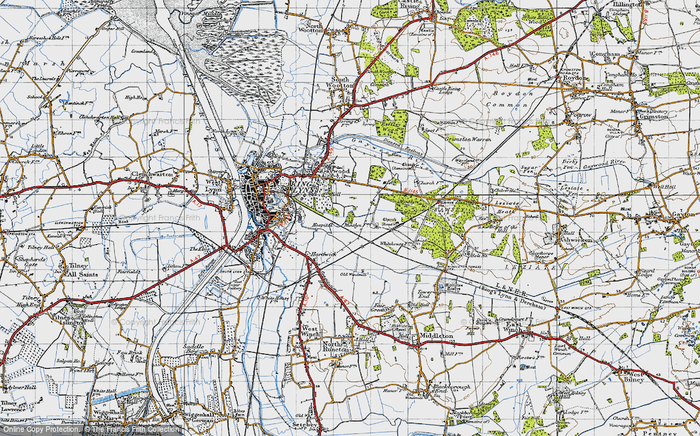 Old Map of Fairstead, 1946 in 1946