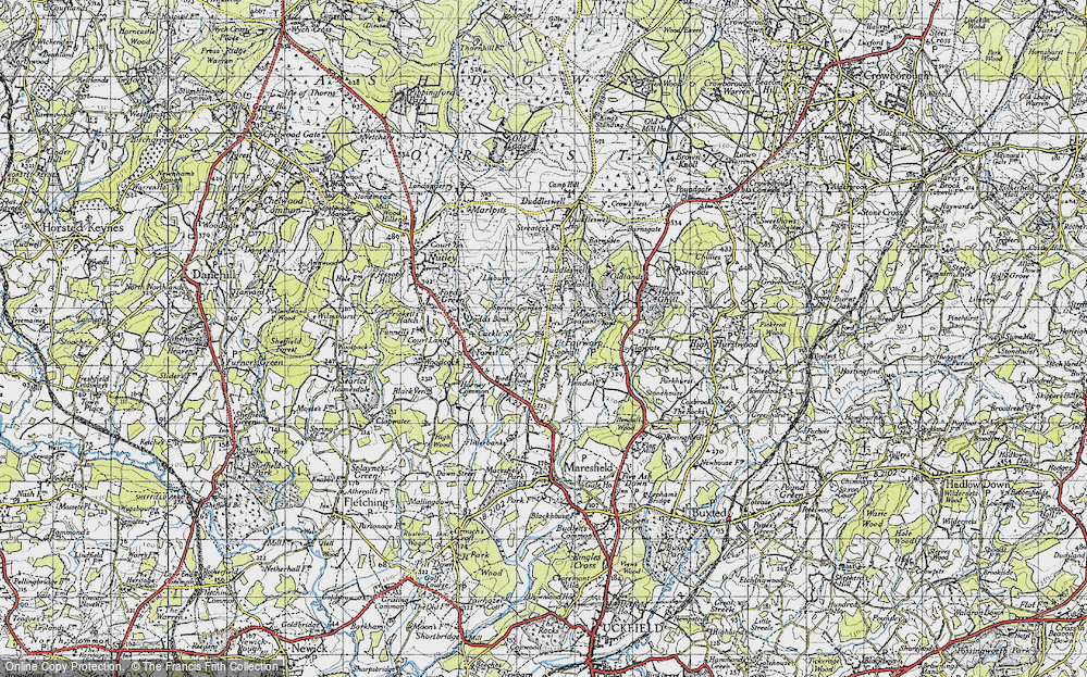 Old Map of Fairwarp, 1940 in 1940
